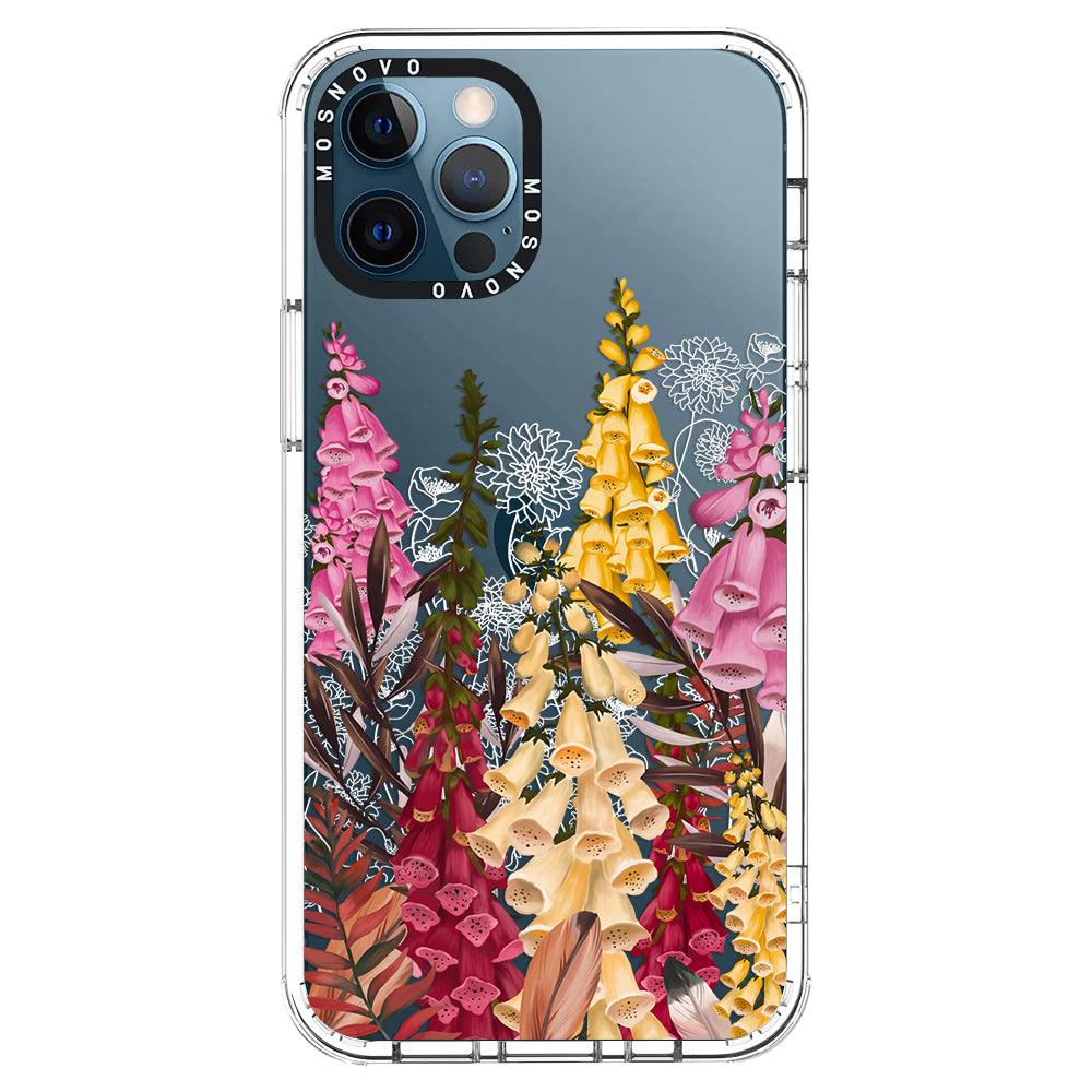Foxglove Flower Phone Case - iPhone 12 Pro Case - MOSNOVO