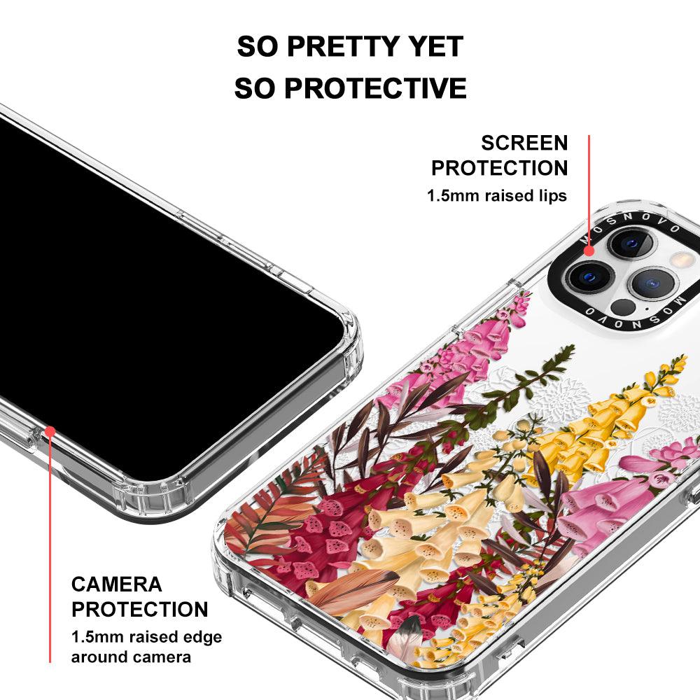 Foxglove Flower Phone Case - iPhone 12 Pro Case - MOSNOVO