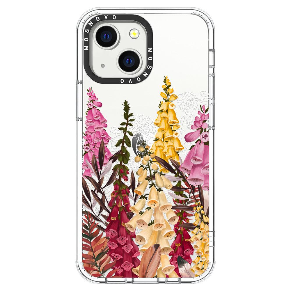 Foxglove Flower Phone Case - iPhone 13 Mini Case - MOSNOVO