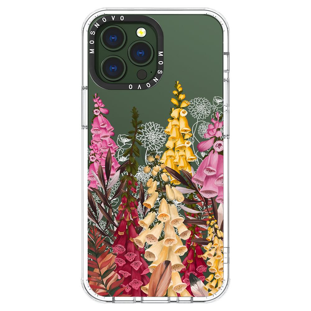 Foxglove Flower Phone Case - iPhone 13 Pro Max Case - MOSNOVO