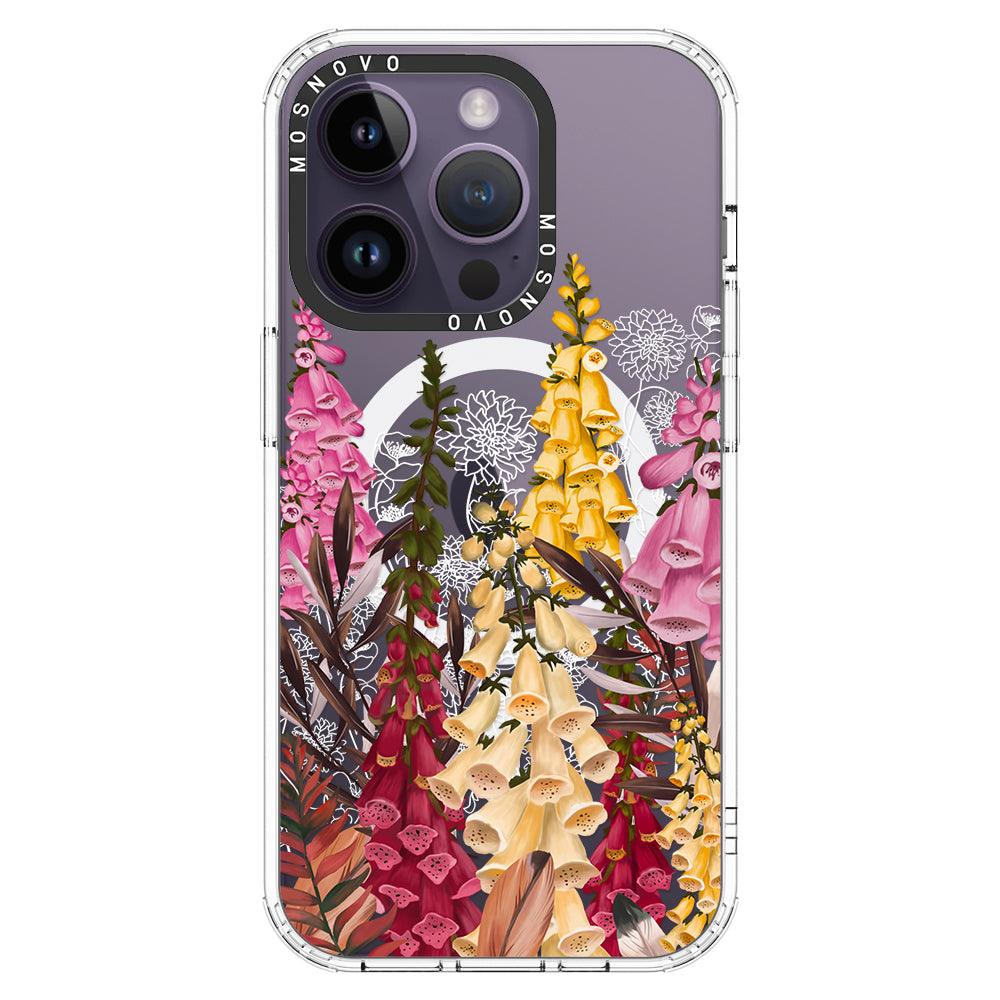 Foxglove Flower Phone Case - iPhone 14 Pro Case - MOSNOVO