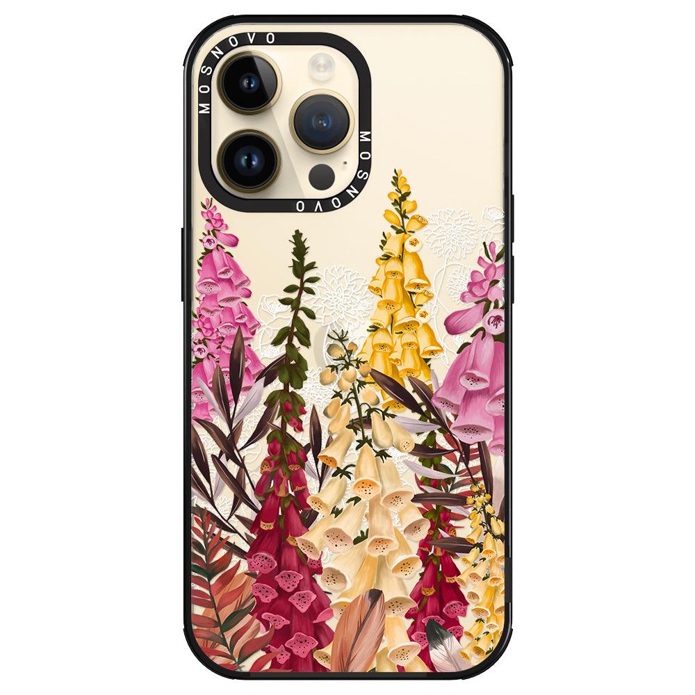 Foxglove Flower Phone Case - iPhone 14 Pro Max Case - MOSNOVO