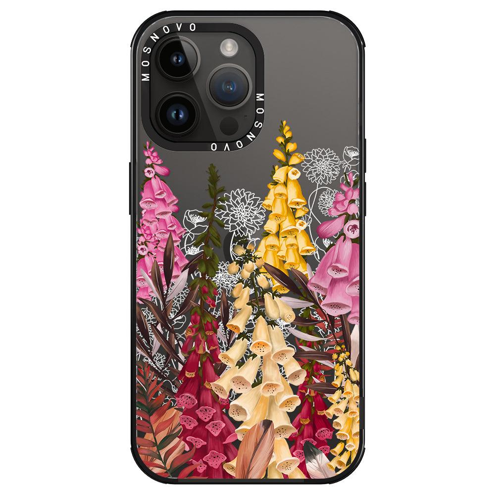 Foxglove Flower Phone Case - iPhone 14 Pro Max Case - MOSNOVO