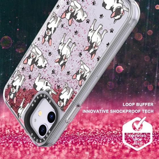 French Bull Dog Glitter Phone Case - iPhone 11 Case - MOSNOVO