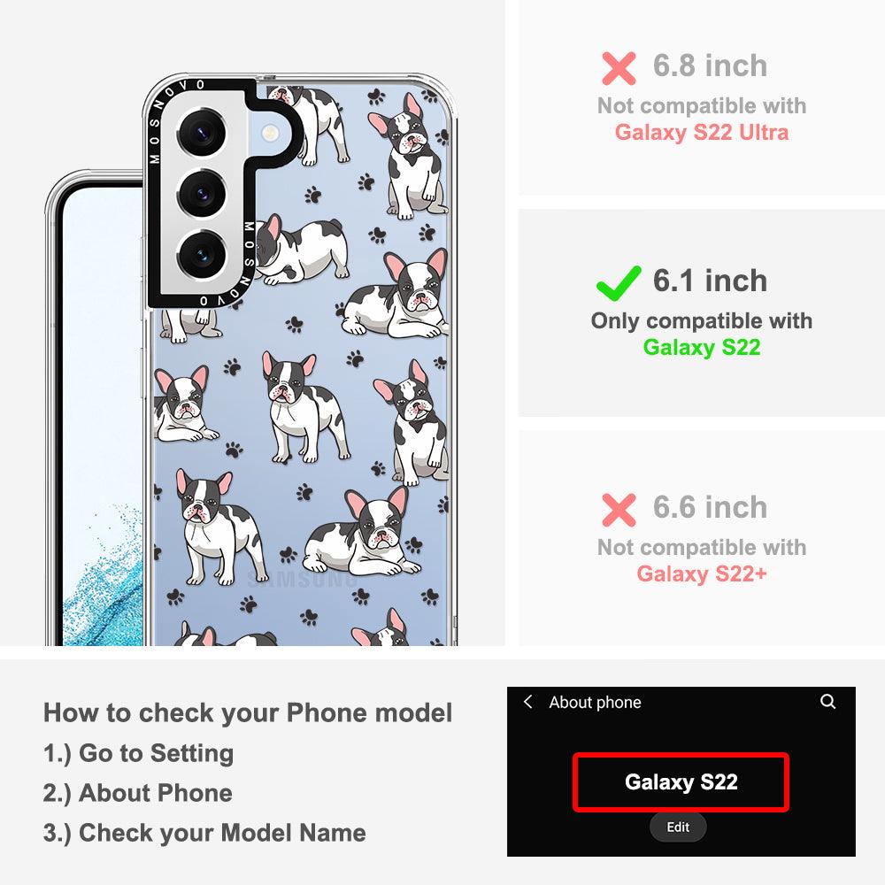 French Bull Dog Phone Case - Samsung Galaxy S22 Case - MOSNOVO
