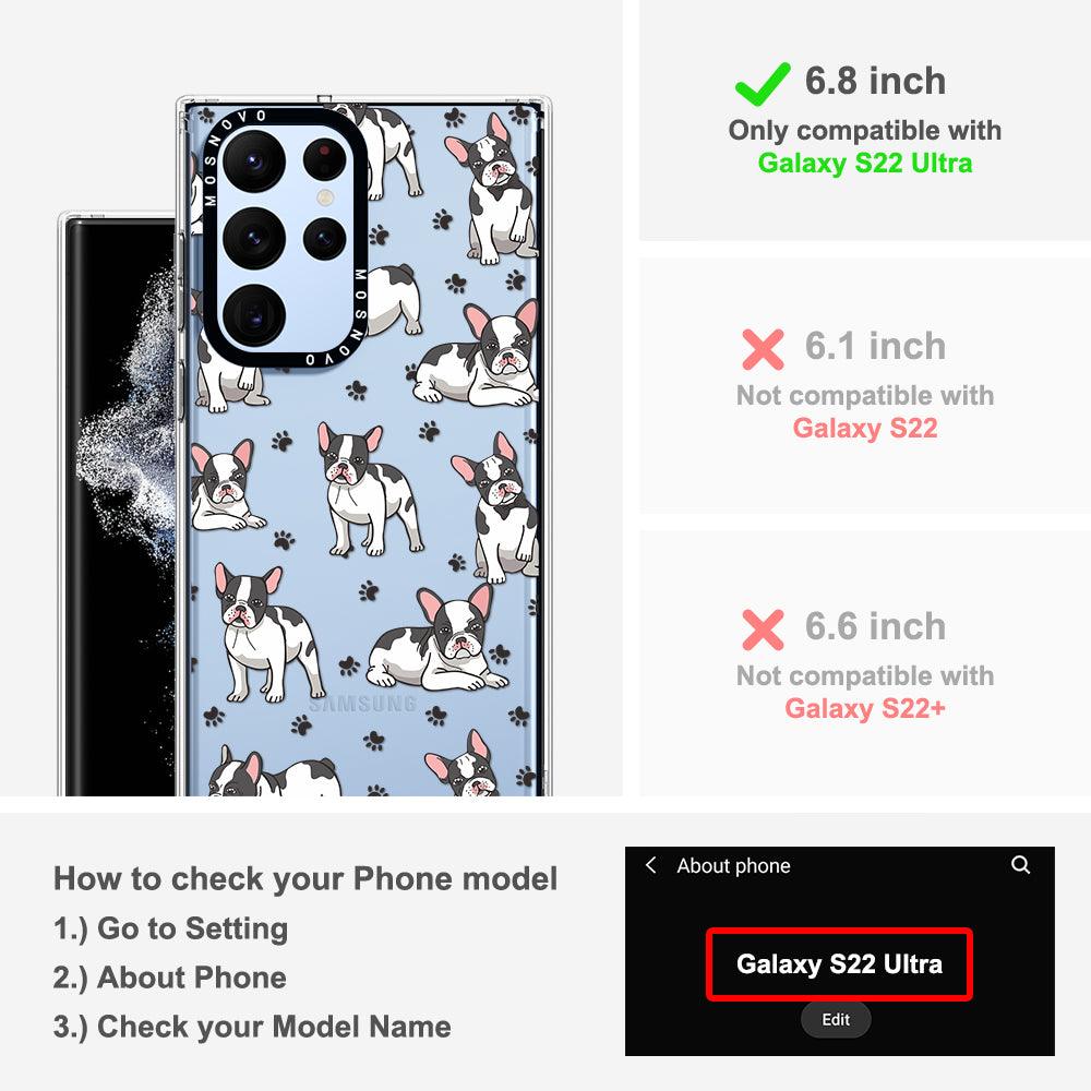 French Bull Dog Phone Case - Samsung Galaxy S22 Ultra Case - MOSNOVO