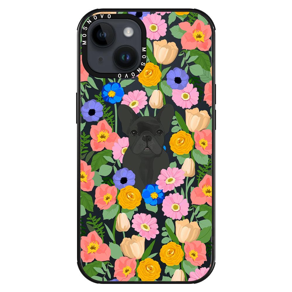 French Bulldog Garden Phone Case - iPhone 14 Case - MOSNOVO