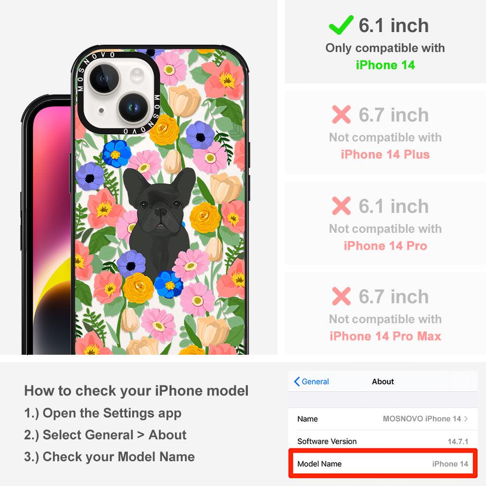 French Bulldog Garden Phone Case - iPhone 14 Case - MOSNOVO