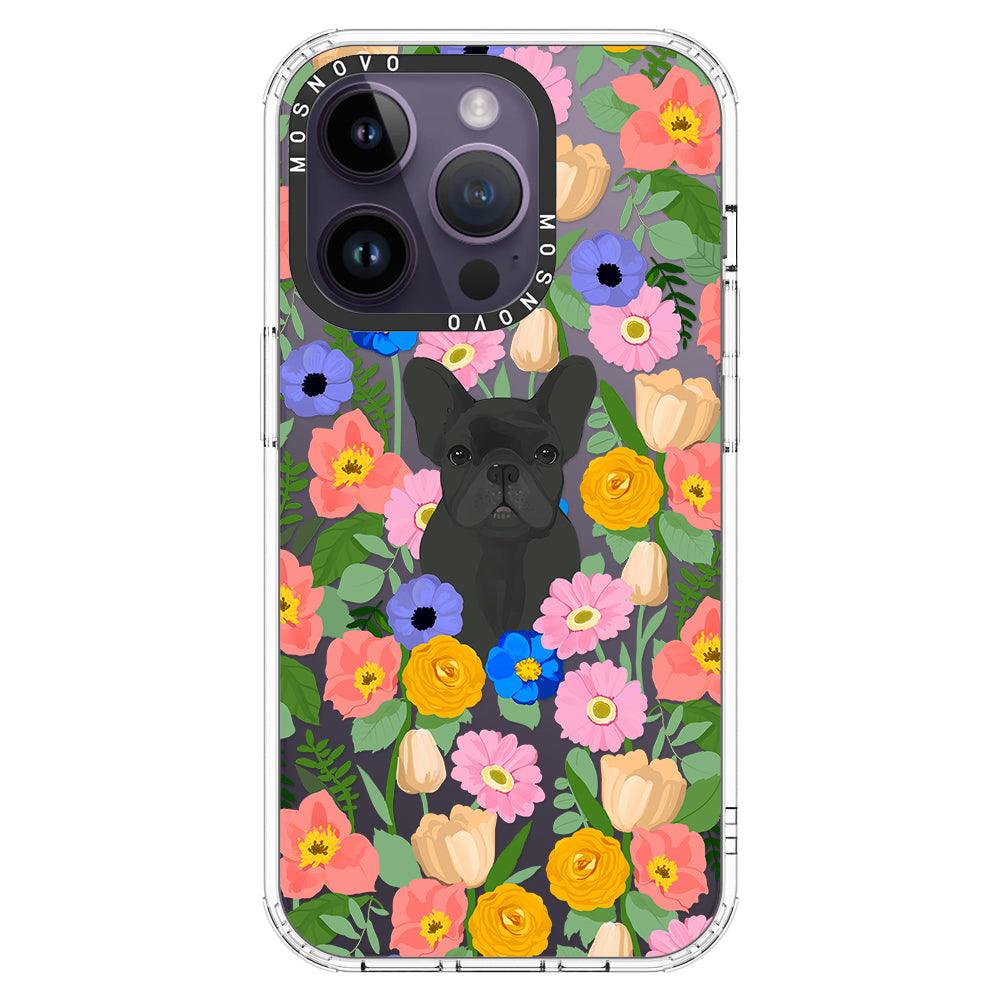 French Bulldog Garden Phone Case - iPhone 14 Pro Case - MOSNOVO