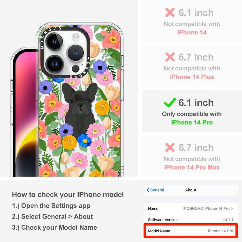 French Bulldog Garden Phone Case - iPhone 14 Pro Case - MOSNOVO