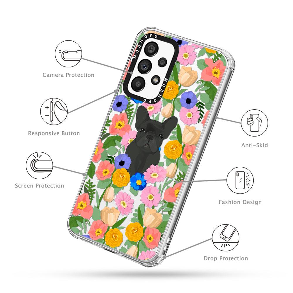 French Bulldog Garden Phone Case - Samsung Galaxy A53 Case - MOSNOVO