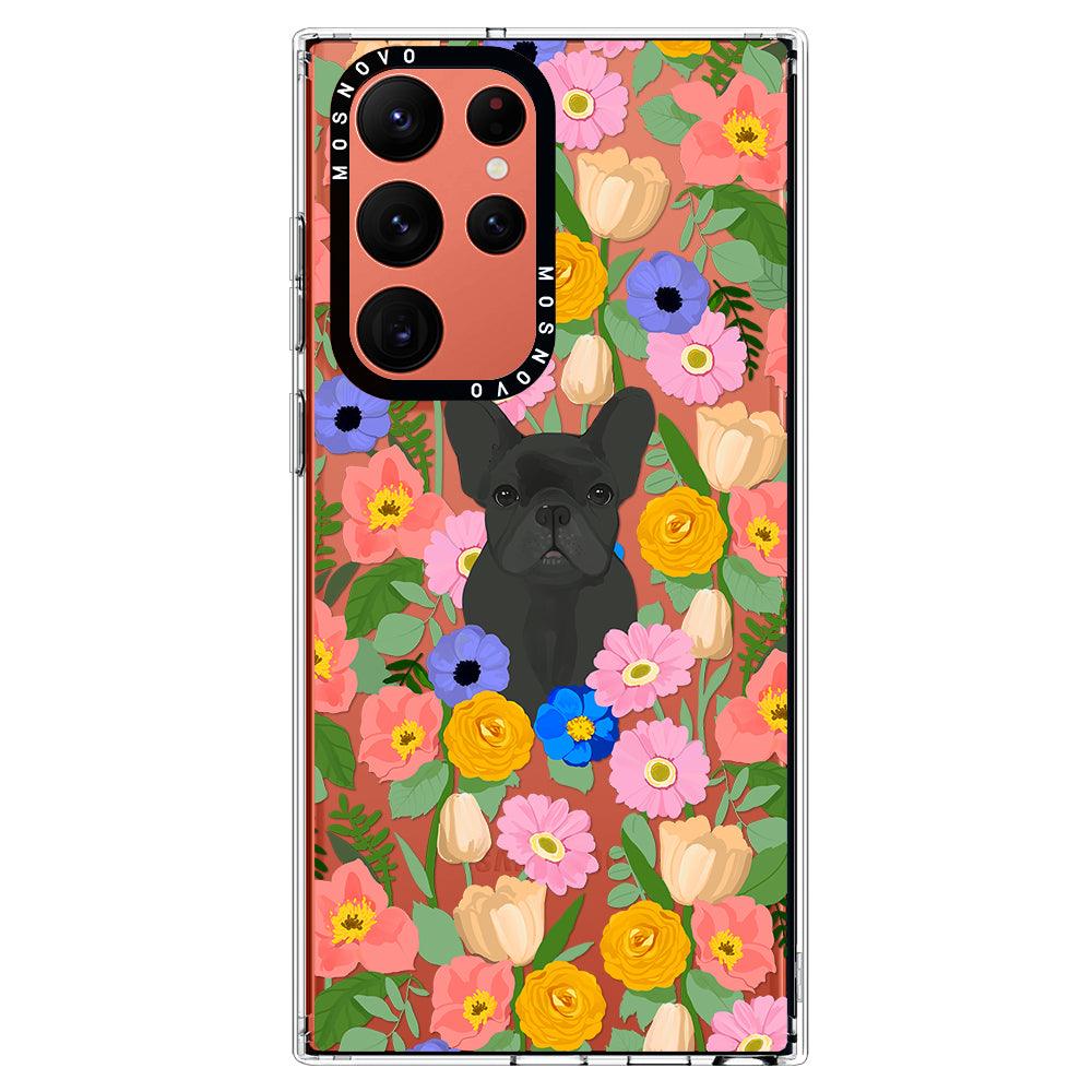 French Bulldog Garden Phone Case - Samsung Galaxy S22 Ultra Case - MOSNOVO