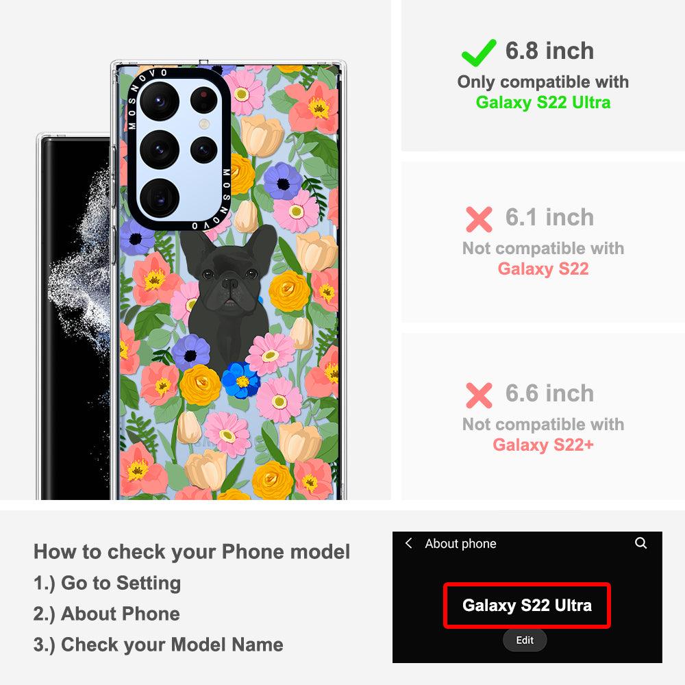 French Bulldog Garden Phone Case - Samsung Galaxy S22 Ultra Case - MOSNOVO