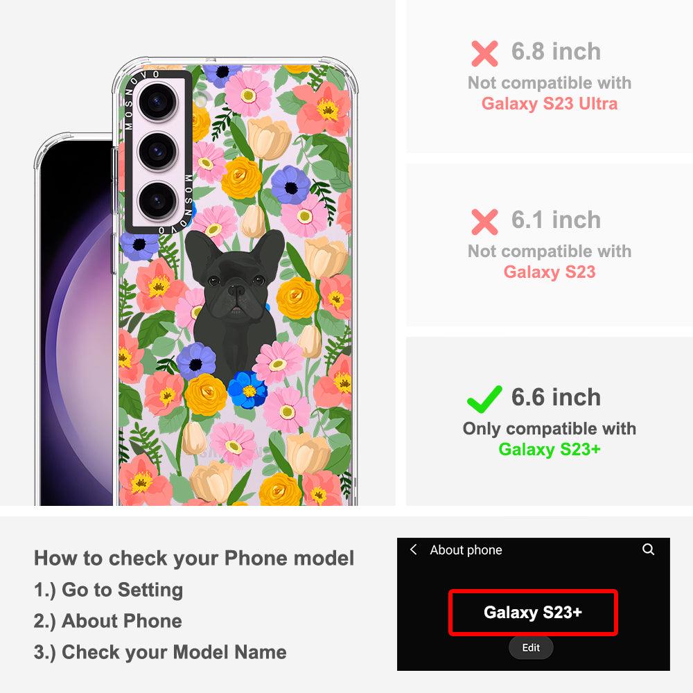 French Bulldog Garden Phone Case - Samsung Galaxy S23 Plus Case - MOSNOVO