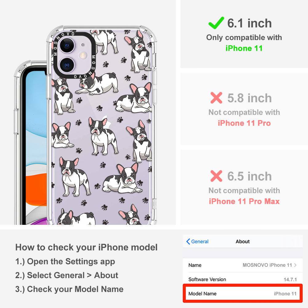 French Bull Dog Phone Case - iPhone 11 Case - MOSNOVO