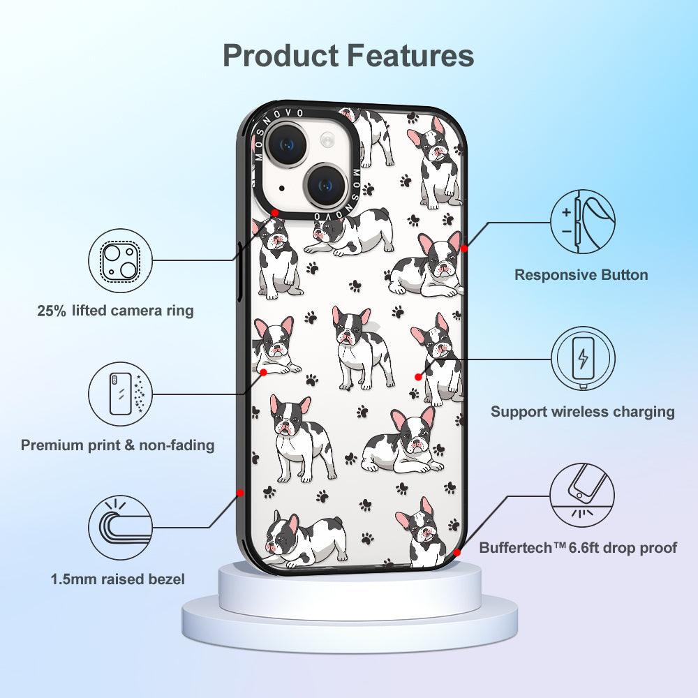 French Bull Dog Phone Case - iPhone 14 Plus Case - MOSNOVO