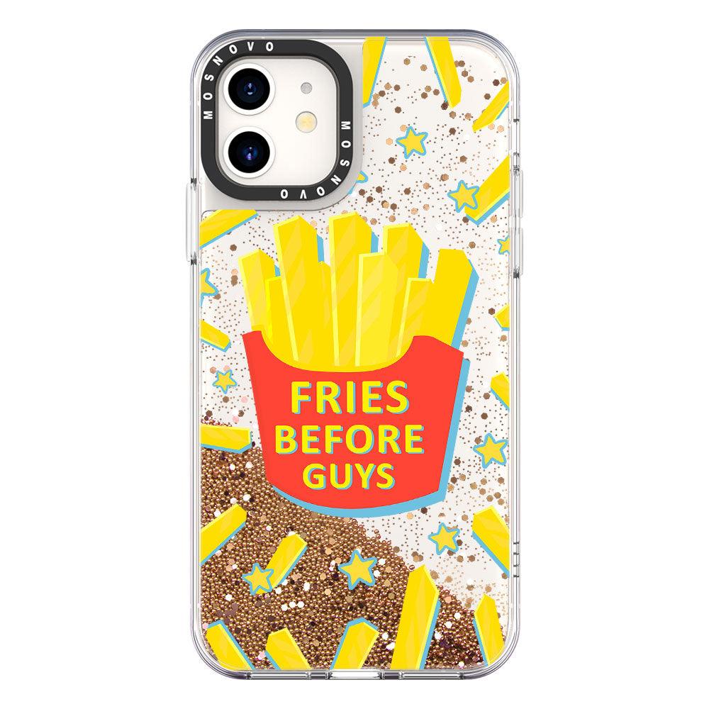 Fries Before Guys Glitter Phone Case - iPhone 11 Case - MOSNOVO