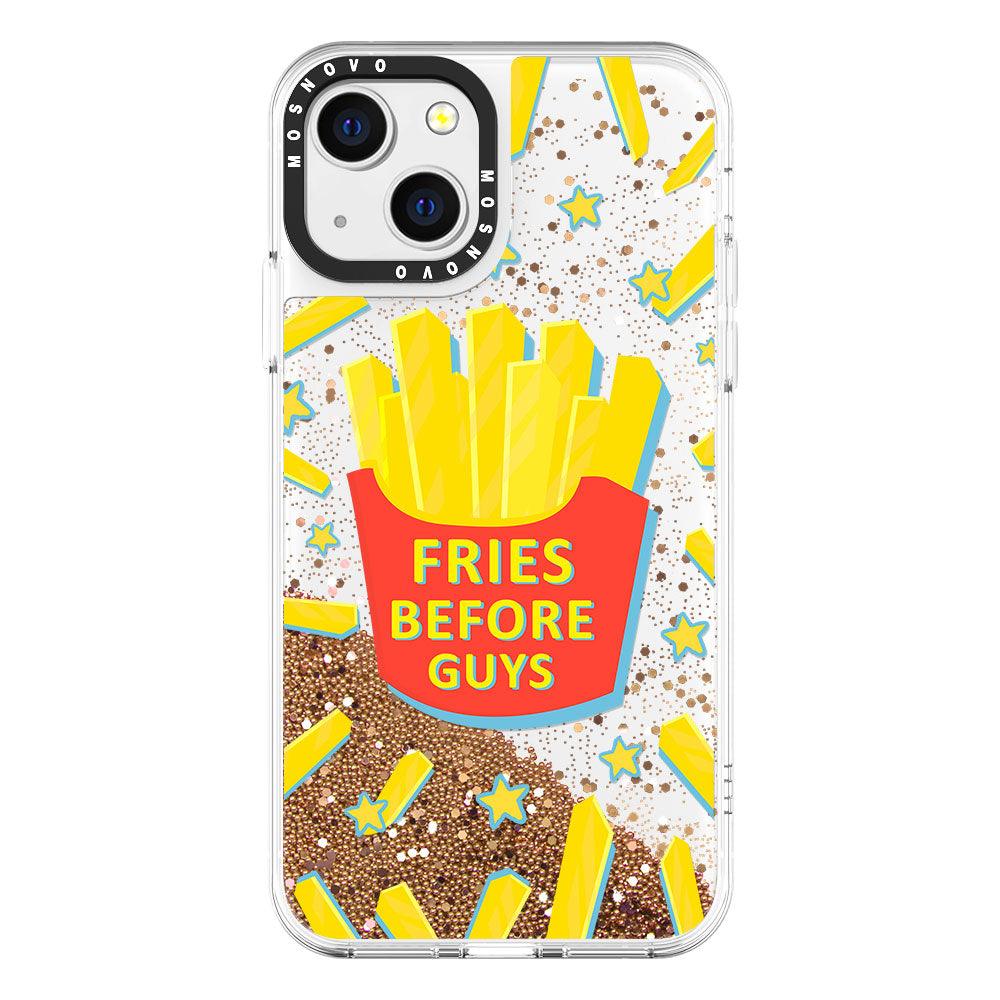 Fries Before Guys Glitter Phone Case - iPhone 13 Case - MOSNOVO