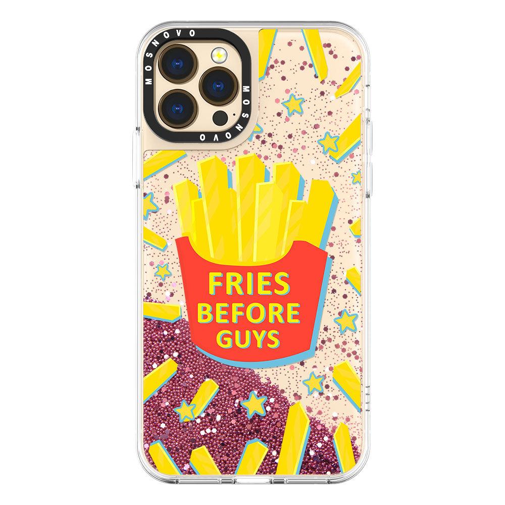 Fries Before Guys Glitter Phone Case - iPhone 13 Pro Max Case - MOSNOVO