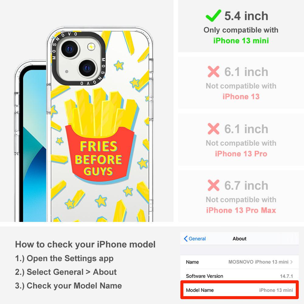 Fries Before Guys Phone Case - iPhone 13 Mini Case - MOSNOVO
