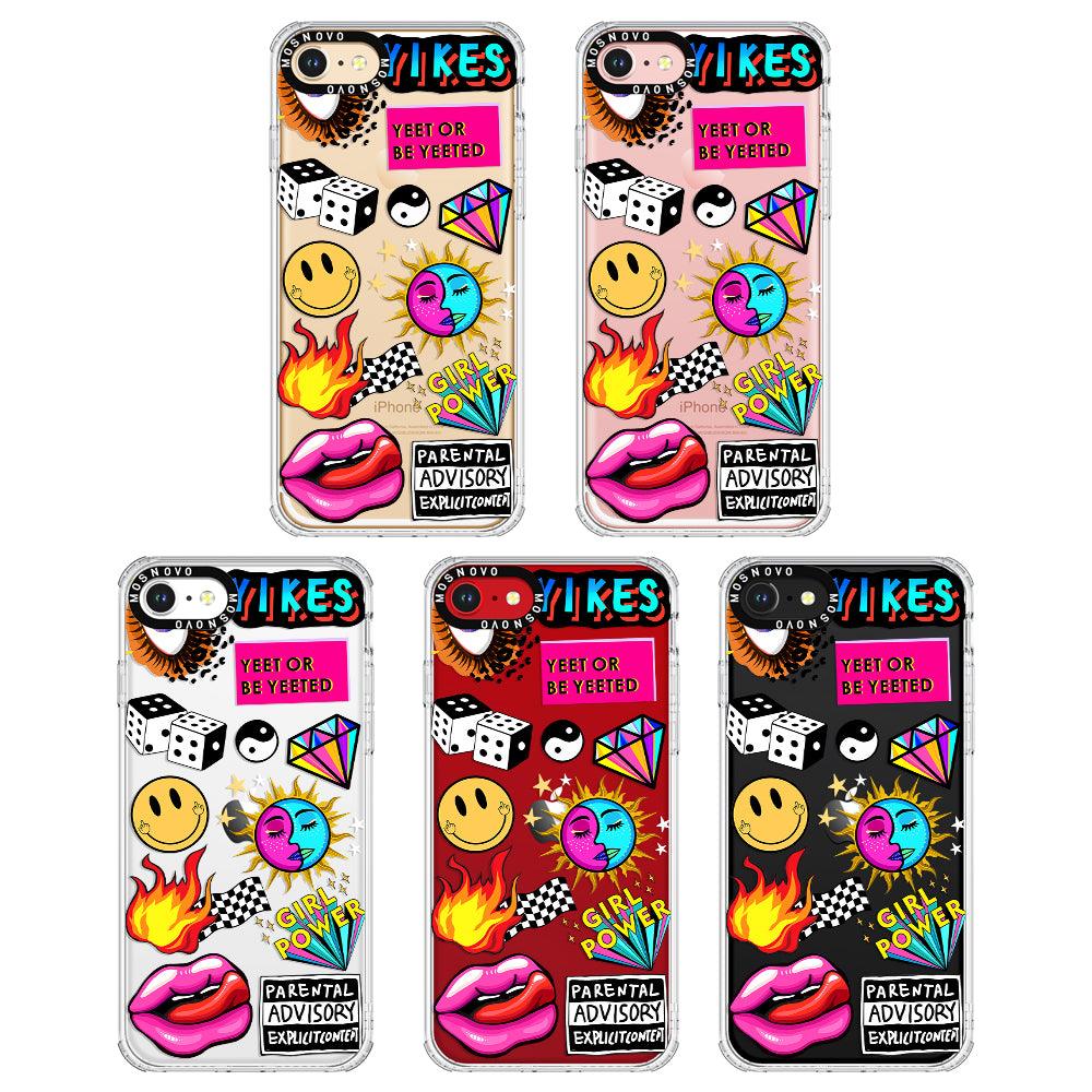 Funky Stickers Phone Case - iPhone 7 Case - MOSNOVO