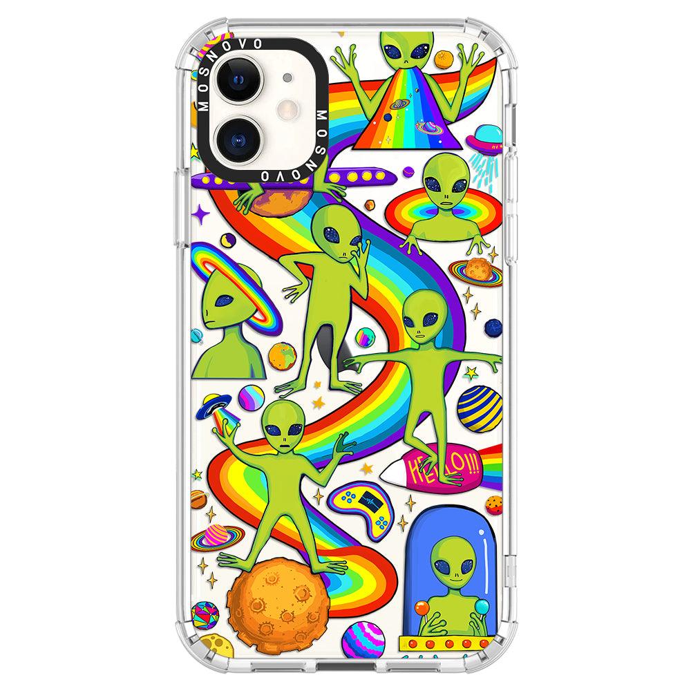 Funny Alien Phone Case - iPhone 11 Case - MOSNOVO