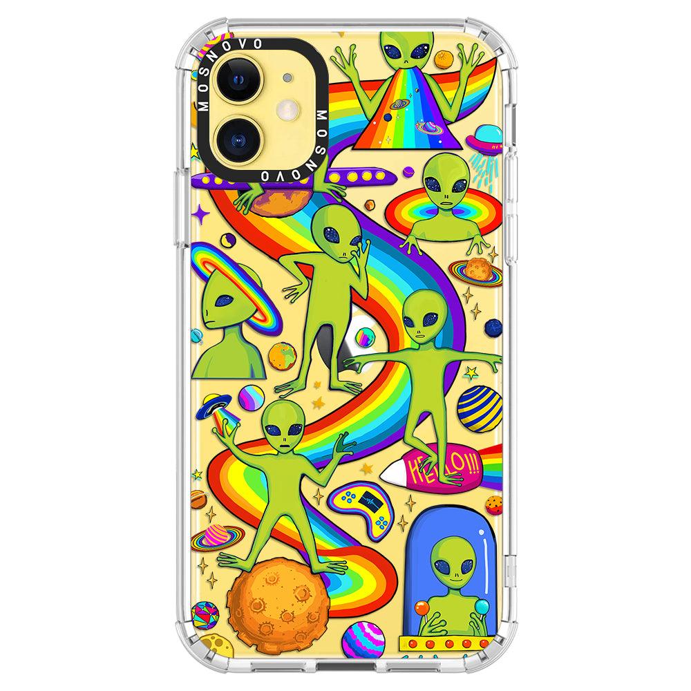 Funny Alien Phone Case - iPhone 11 Case - MOSNOVO
