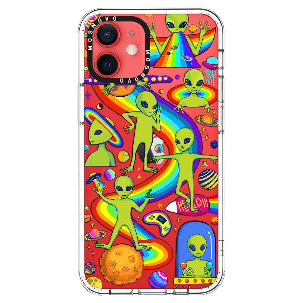Funny Alien Phone Case - iPhone 12 Case - MOSNOVO
