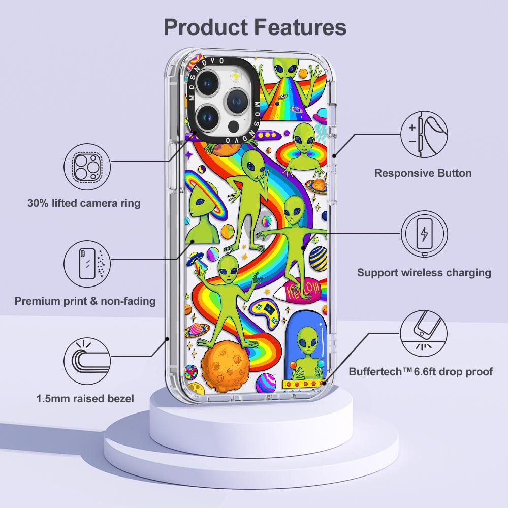 Funny Alien Phone Case - iPhone 12 Pro Max Case - MOSNOVO