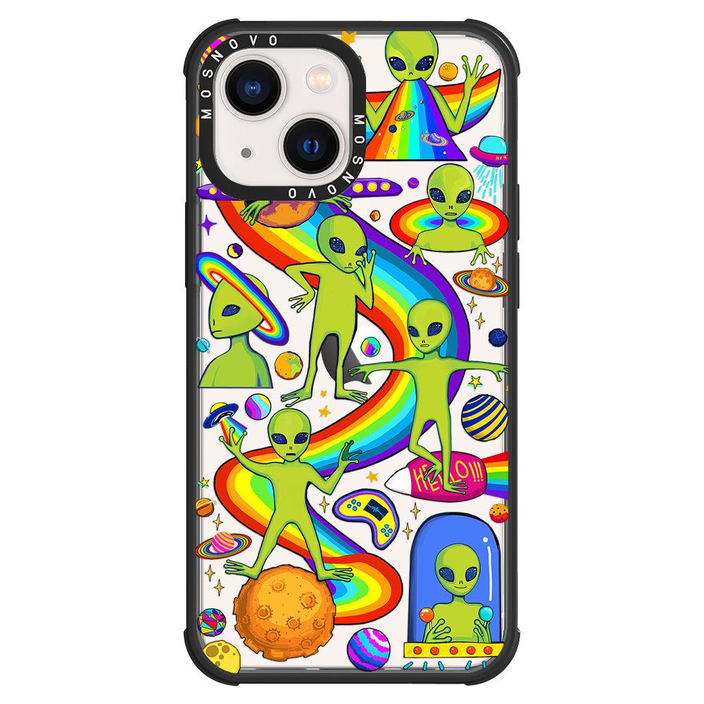 Funny Alien Phone Case - iPhone 13 Case - MOSNOVO