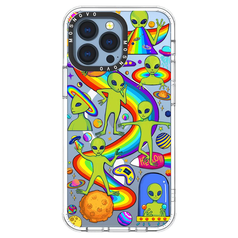 Funny Alien Phone Case - iPhone 13 Pro Case - MOSNOVO