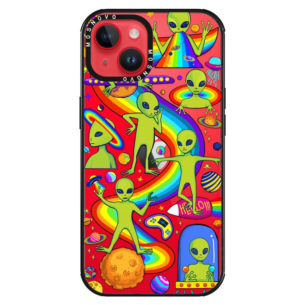 Funny Alien Phone Case - iPhone 14 Case - MOSNOVO