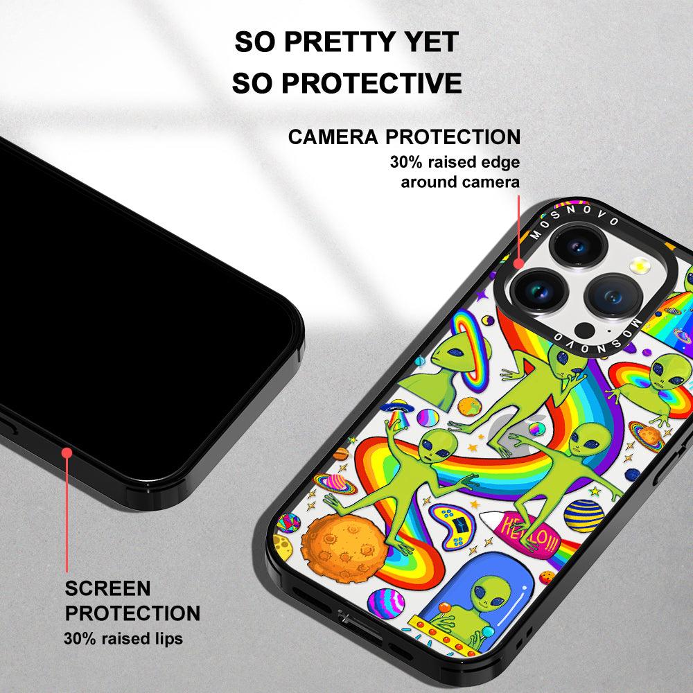 Funny Alien Phone Case - iPhone 14 Pro Case - MOSNOVO