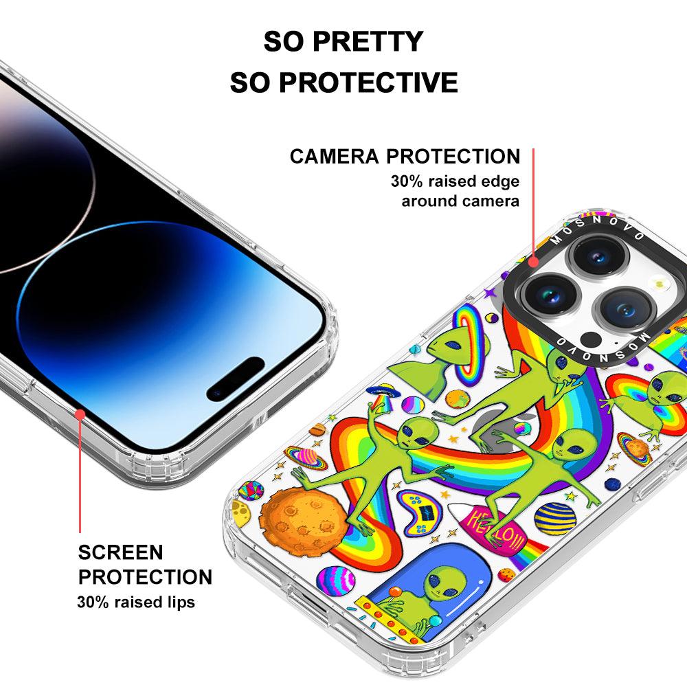 Funny Alien Phone Case - iPhone 14 Pro Case - MOSNOVO