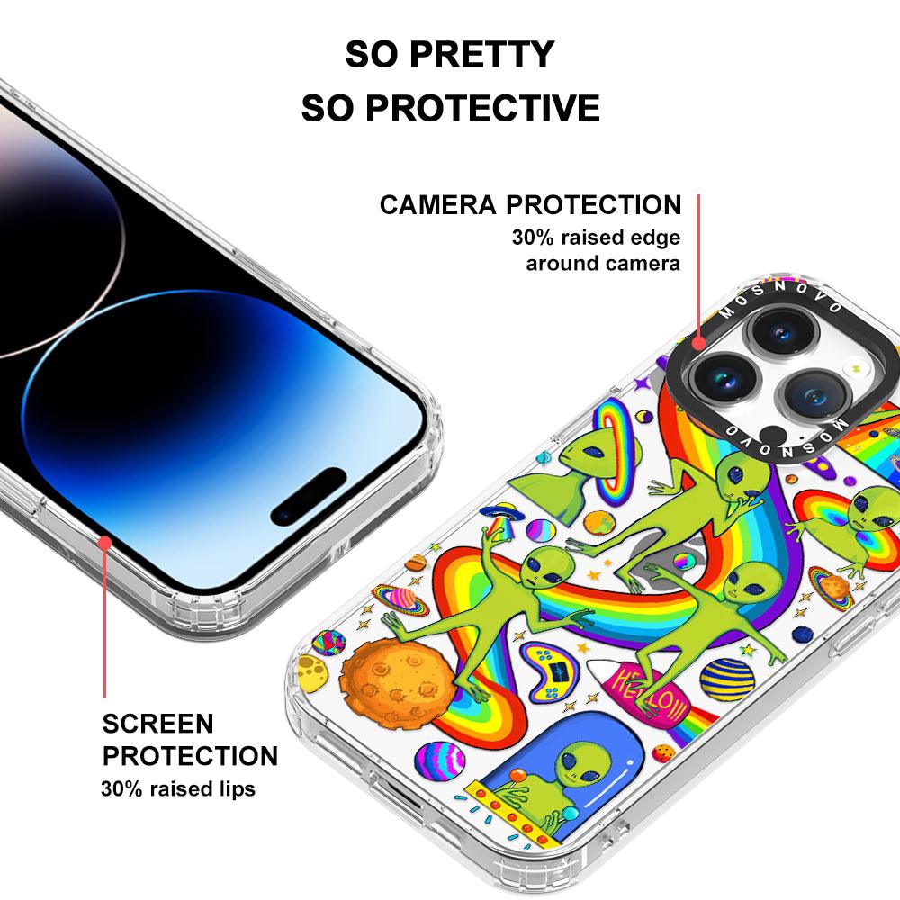 Funny Alien Phone Case - iPhone 14 Pro Max Case - MOSNOVO