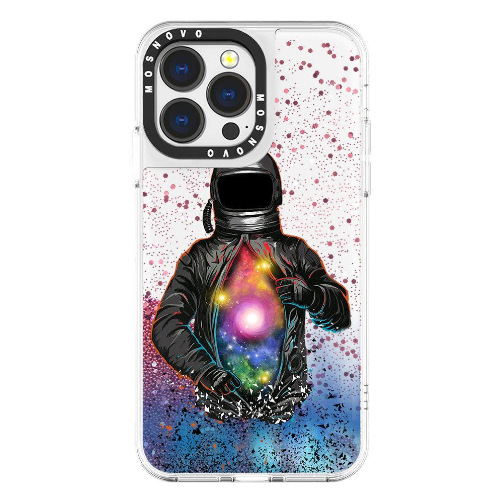 Galaxy Astronaut Glitter Phone Case - iPhone 13 Pro Case - MOSNOVO