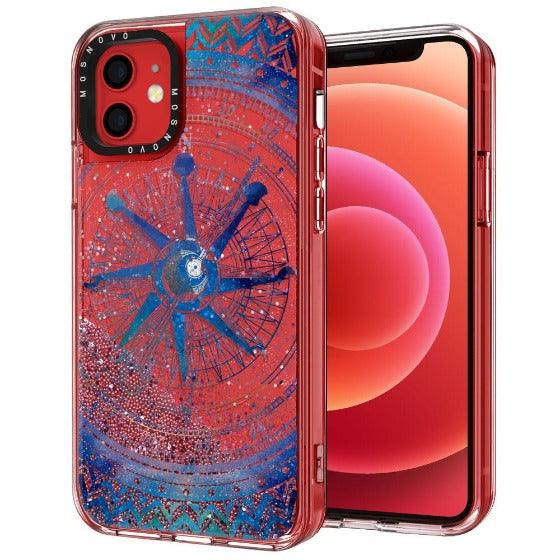 Galaxy Compass Glitter Phone Case - iPhone 12 Case - MOSNOVO