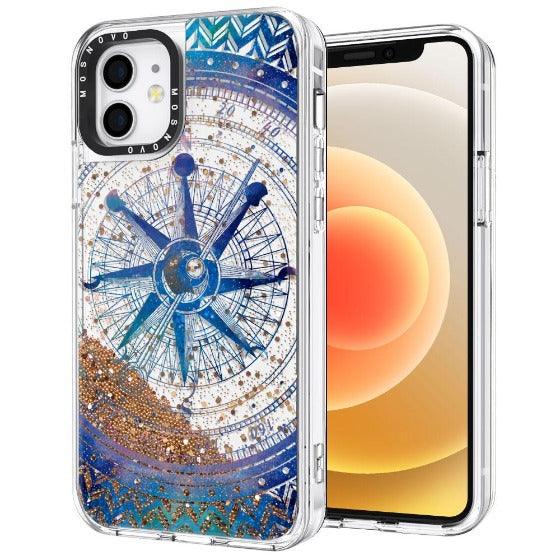 Galaxy Compass Glitter Phone Case - iPhone 12 Case - MOSNOVO