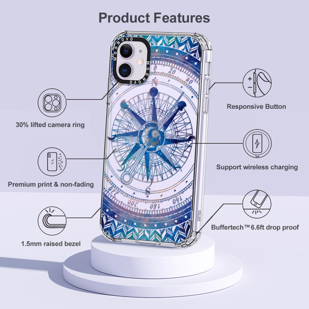 Galaxy Compass Phone Case - iPhone 11 Case - MOSNOVO