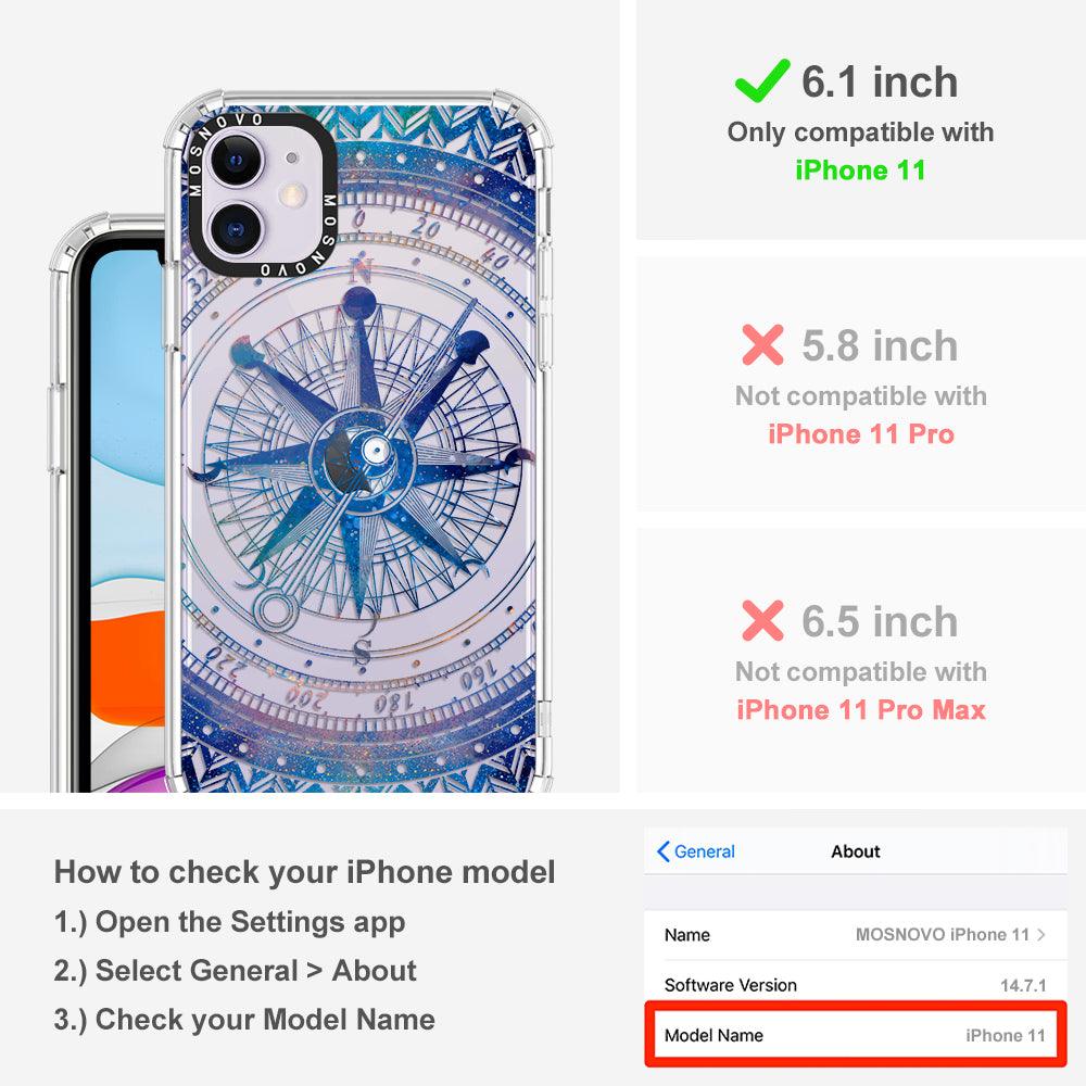 Galaxy Compass Phone Case - iPhone 11 Case - MOSNOVO