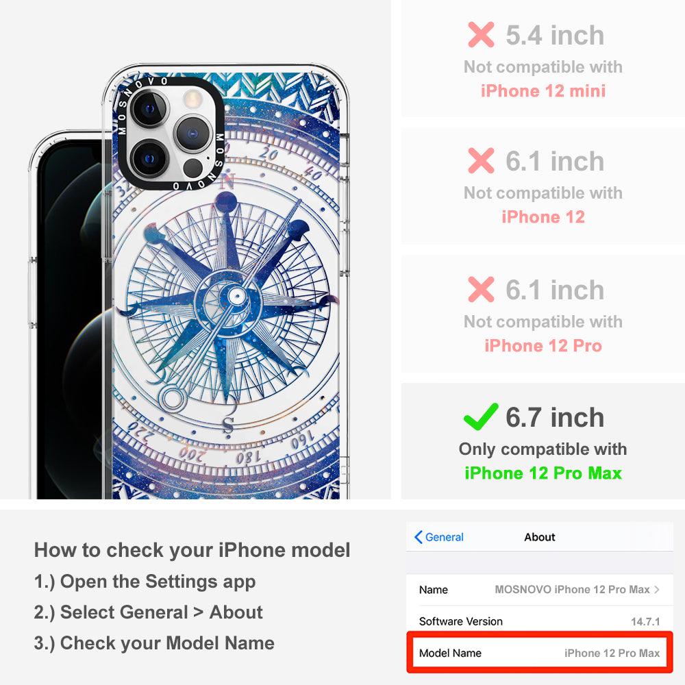 Galaxy Compass Phone Case - iPhone 12 Pro Max Case - MOSNOVO