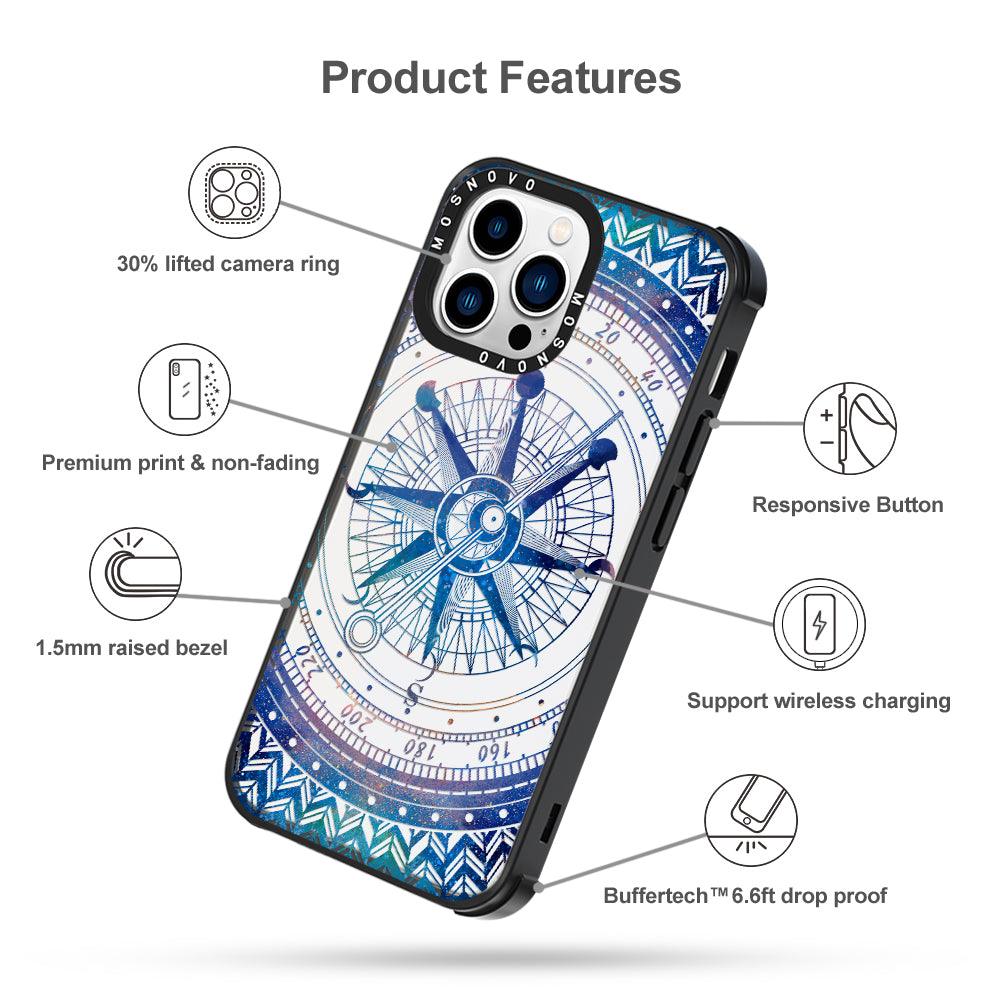 Galaxy Compass Phone Case - iPhone 13 Pro Case - MOSNOVO