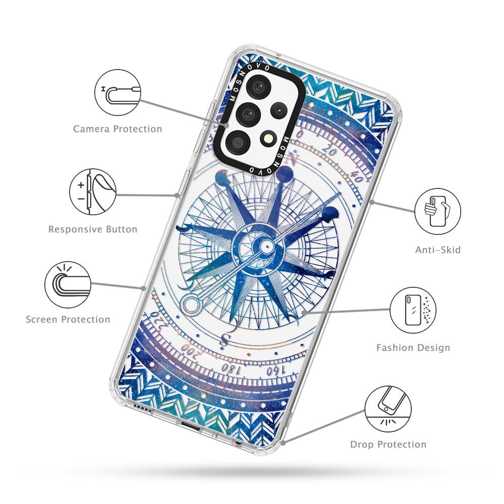 Galaxy Compass Phone Case - Samsung Galaxy A52 & A52s Case - MOSNOVO