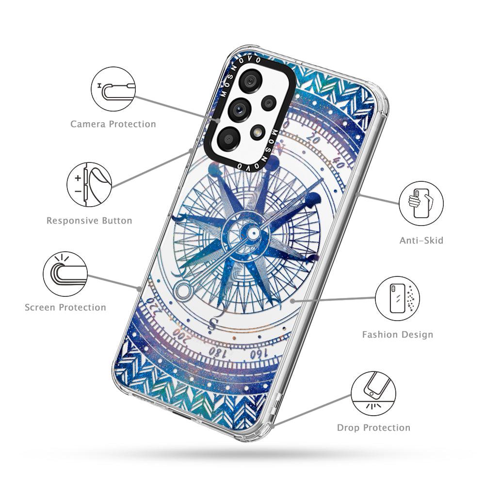 Galaxy Compass Phone Case - Samsung Galaxy A53 Case - MOSNOVO