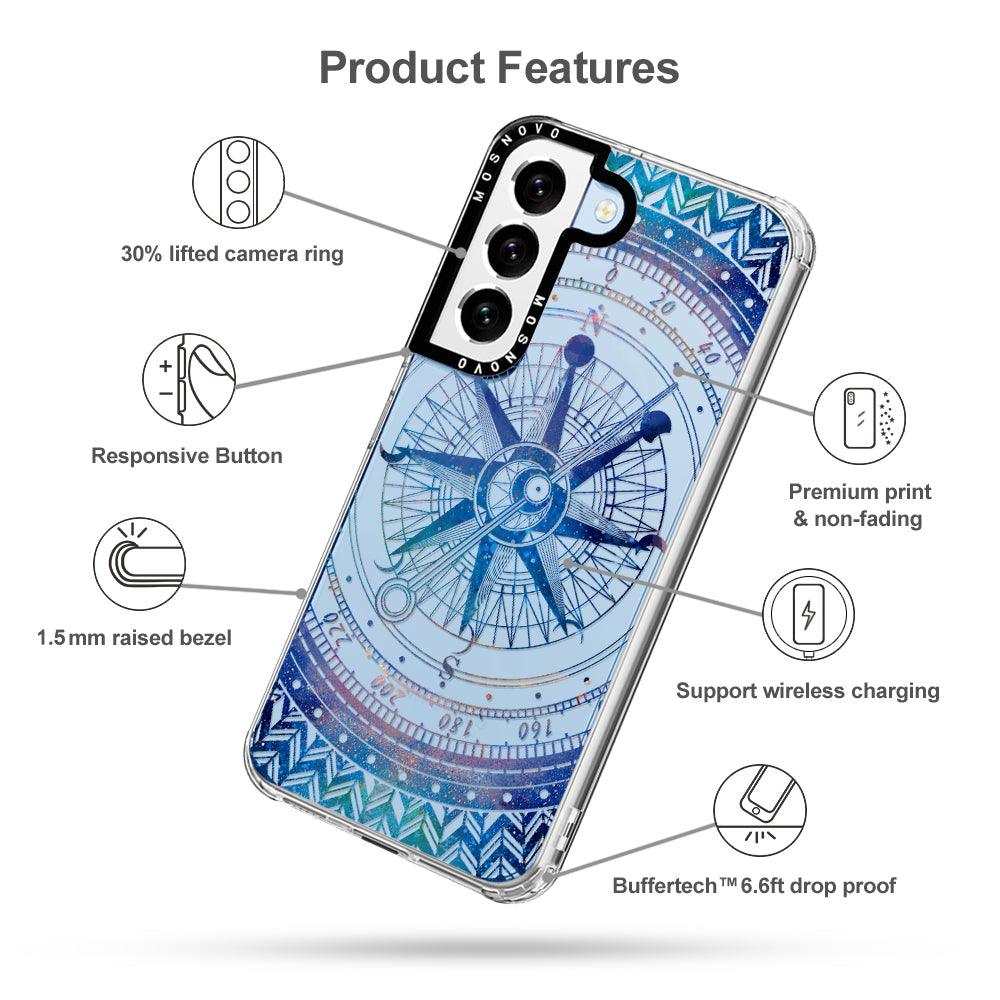 Galaxy Compass Phone Case - Samsung Galaxy S22 Plus Case - MOSNOVO