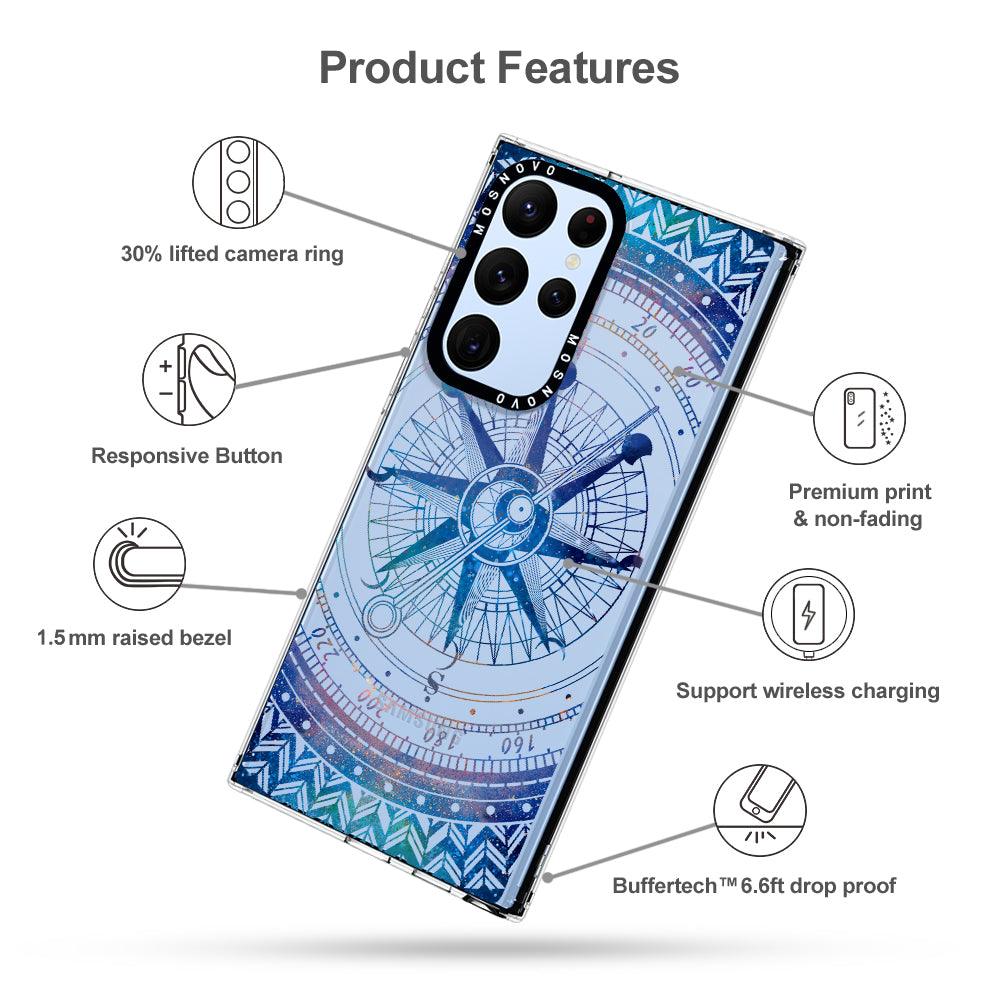 Galaxy Compass Phone Case - Samsung Galaxy S22 Ultra Case - MOSNOVO