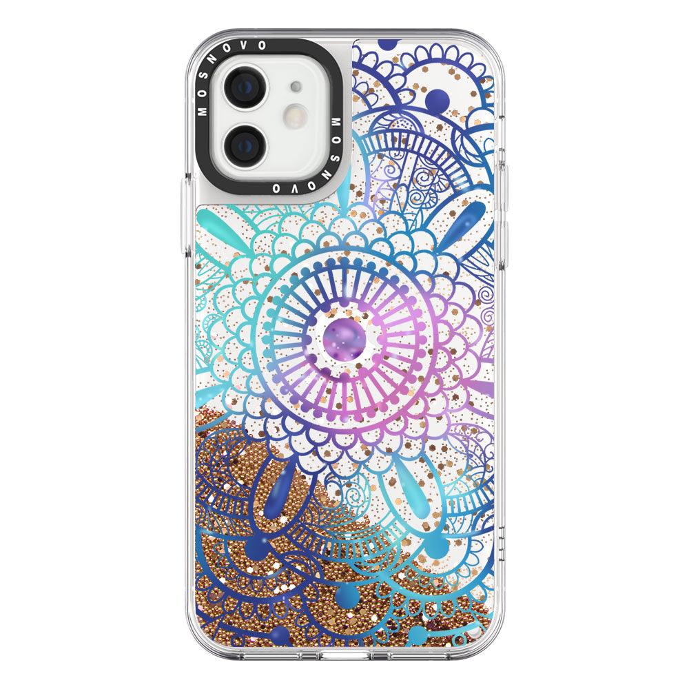 Galaxy Mandala Glitter Phone Case - iPhone 12 Case - MOSNOVO