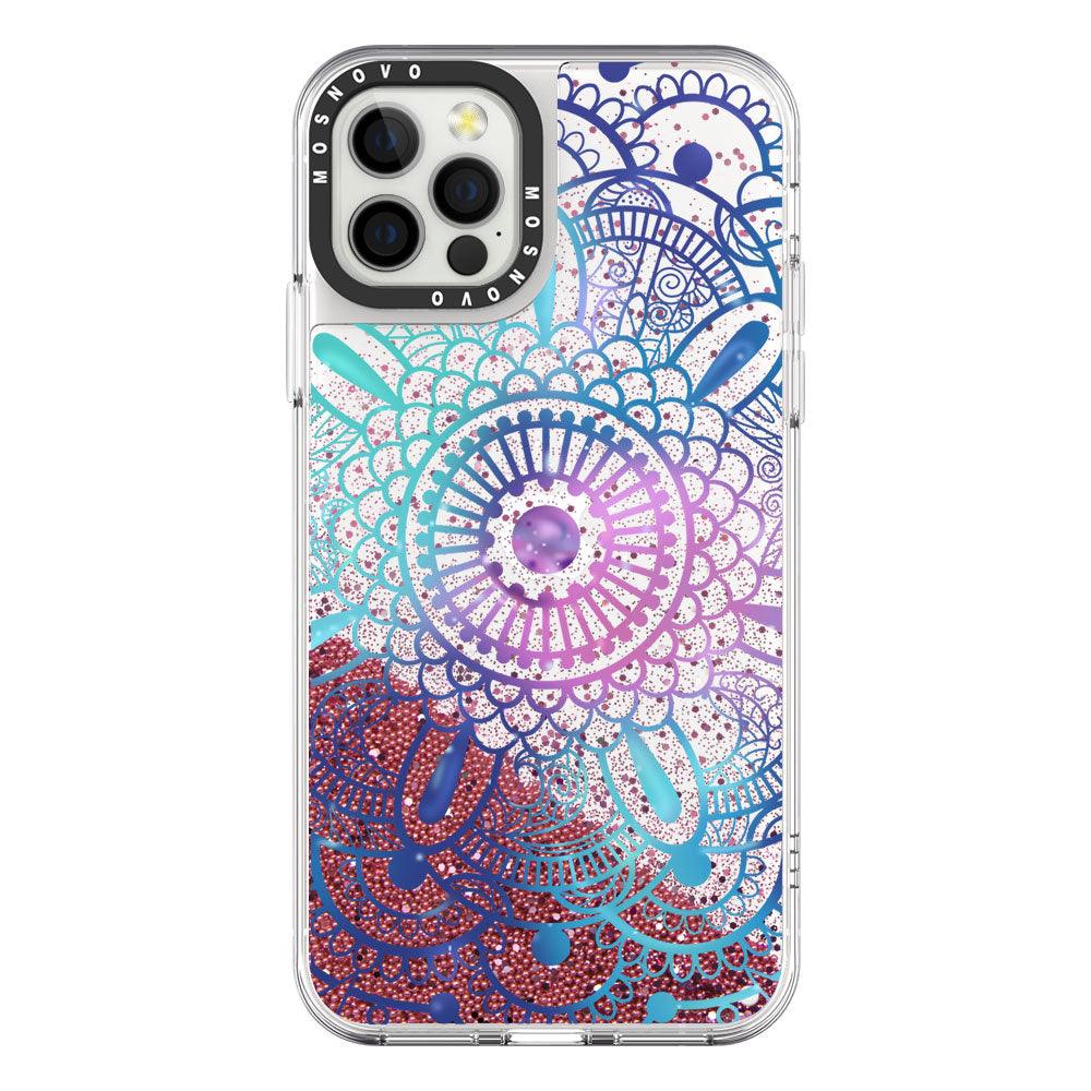 Galaxy Mandala Glitter Phone Case - iPhone 12 Pro Case - MOSNOVO