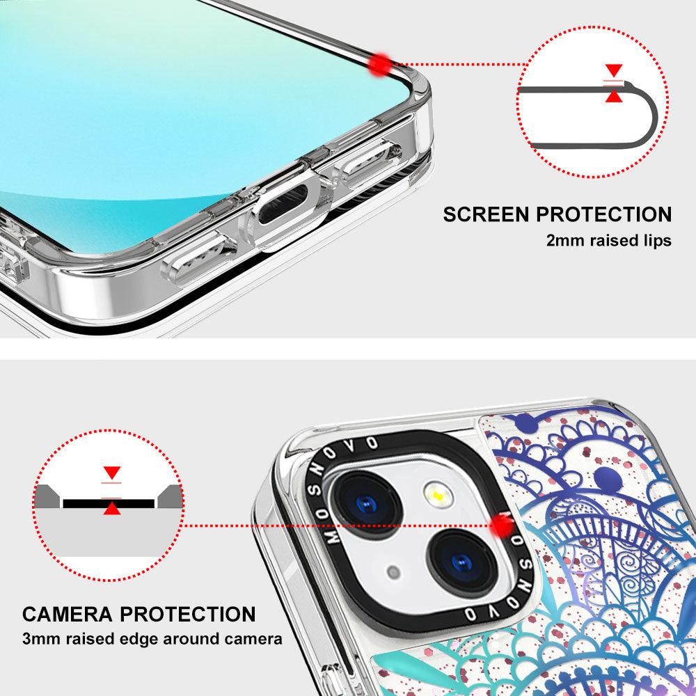 Galaxy Mandala Glitter Phone Case - iPhone 13 Case - MOSNOVO