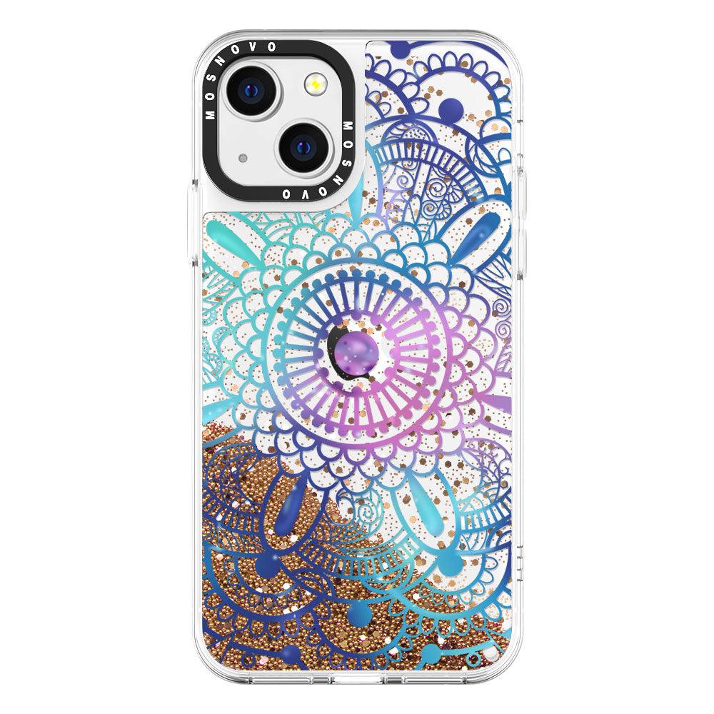 Galaxy Mandala Glitter Phone Case - iPhone 13 Case - MOSNOVO